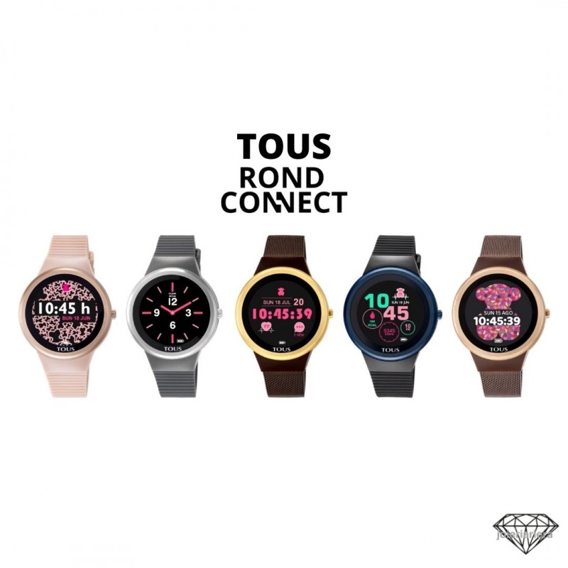 Reloj TOUS SmartWatch Rond Touch Connect Mujer Gris y Dorado 100350670